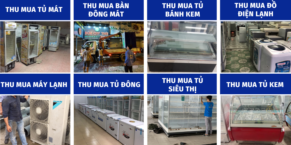 thu mua tủ mát cũ giá cao